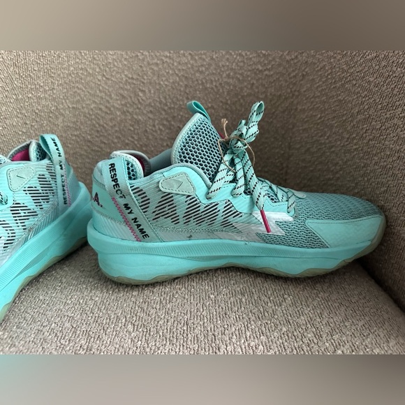 NEW DROP‎ ADIDAS  DAME 8 GZ6475 Aqua Black Size 9.5  “Respect My Name” Aqua Blue main image 6